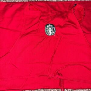 Starbucks Vibrant Red Apron with Iconic Logo